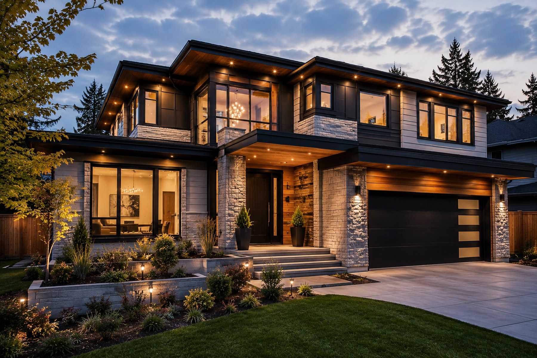 Custom built modern home